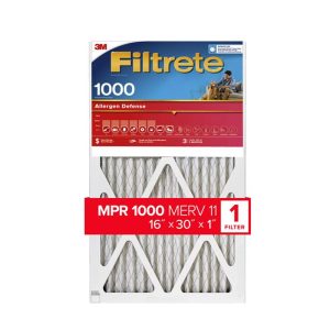 3M Filtrete 16 in. W X 30 in. H X 1 in. D 11 MERV Pleated Allergen Air Filter 1 pk