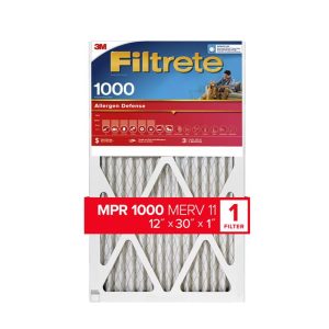 3M Filtrete 12 in. W X 30 in. H X 1 in. D 11 MERV Pleated Allergen Air Filter 1 pk