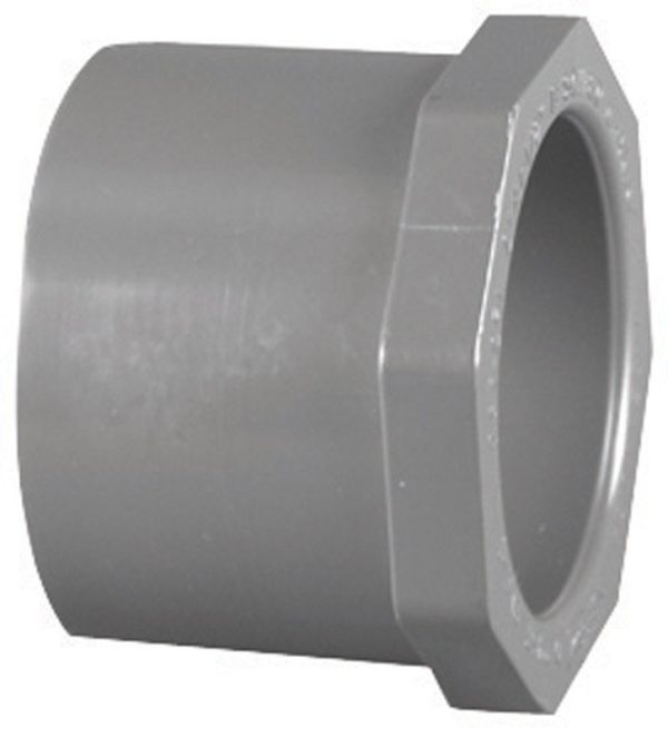 Charlotte Pipe Schedule 80 1-1/4 in. Spigot X 3/4 in. D Slip PVC Reducer Bushing