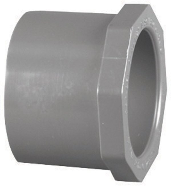 Charlotte Pipe Schedule 80 1-1/2 in. Spigot X 1/2 in. D Slip PVC Reducer Bushing