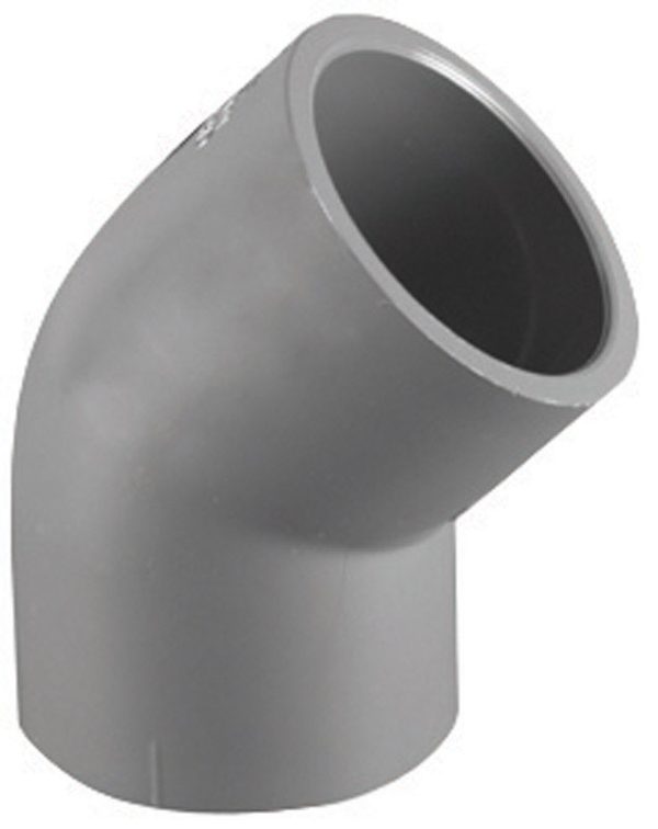 Charlotte Pipe Schedule 80 1 in. Slip X 1 in. D Slip PVC 45 Degree Elbow