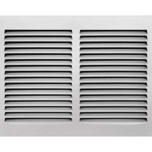 Tru Aire 8 in. H X 12 in. W 1-Way Powder Coat White Steel Return Air Grille