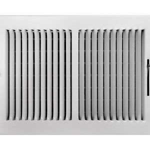 Tru Aire 8 in. H X 12 in. W 2-Way Powder Coat White Steel Wall/Ceiling Register