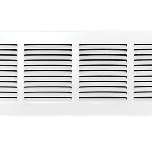 Tru Aire 6 in. H X 30 in. W 1-Way Powder Coat White Steel Return Air Grille
