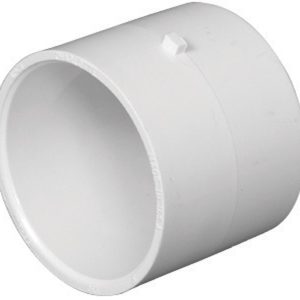 Charlotte Pipe 4 in. Hub X 4 in. D Hub PVC Coupling