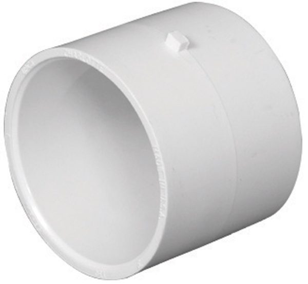 Charlotte Pipe 4 in. Hub X 4 in. D Hub PVC Coupling