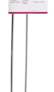 Decko Chrome Silver Twin Towel Bar 24 in. L Steel