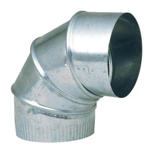 Imperial 4 in. D X 4 in. D Adjustable 90 deg Galvanized Steel Elbow Exhaust