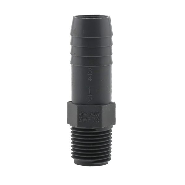 Boshart Industries 1/2 in. MPT in. X 3/4 in. D Insert Polypropylene Reducing Male Adapter