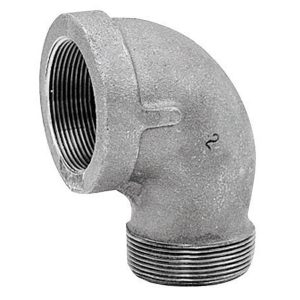 Anvil 1/8 in. FPT X 1/8 in. D MPT Black Malleable Iron Street Elbow