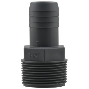 Boshart Industries 1 in. Insert in. X 1-1/4 in. D MPT Polypropylene Reducing Male Adapter