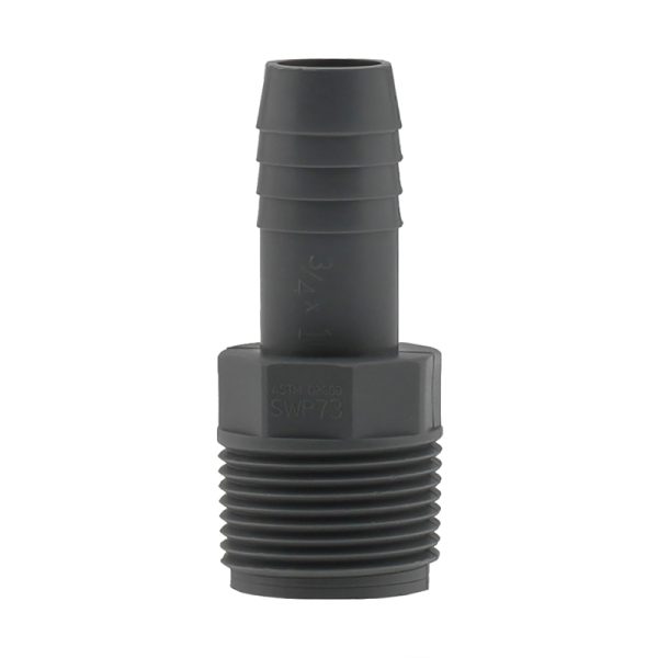 Boshart Industries 1 in. MPT in. X 3/4 in. D Insert Polypropylene Reducing Male Adapter