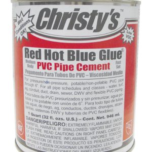 Christy's Red Hot Blue Glue Blue Cement For PVC 32 oz