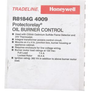 Honeywell 120 V Oil Burner Control