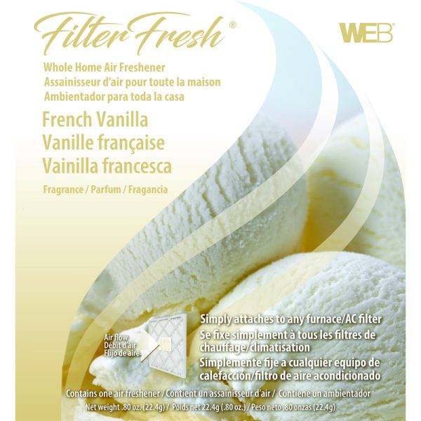 Web FilterFresh French Vanilla Scent Air Freshener 0.8 oz Gel