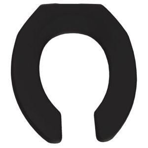 Bemis Round Black Plastic Toilet Seat