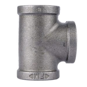 STZ Industries 1/4 in. FIP each X 1/4 in. D FIP Black Malleable Iron Tee