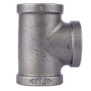 STZ Industries 3/8 in. FIP each X 3/8 in. D FIP Black Malleable Iron Tee