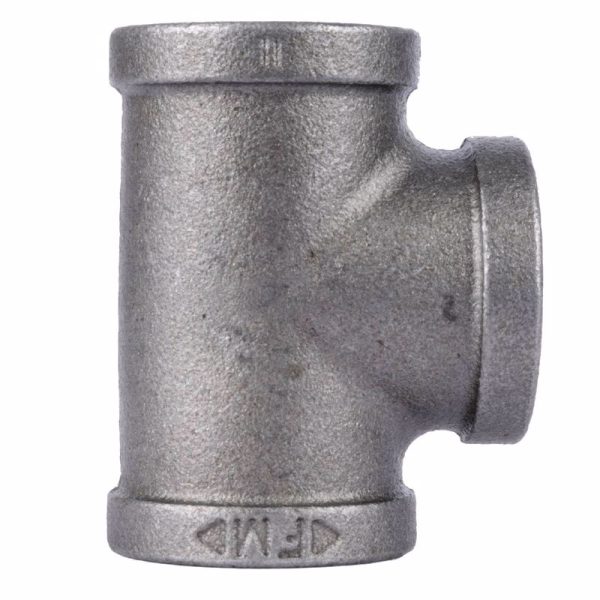 STZ Industries 3/8 in. FIP each X 3/8 in. D FIP Black Malleable Iron Tee