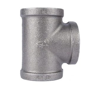 STZ Industries 1-1/4 in. FIP each X 1-1/4 in. D FIP Black Malleable Iron Tee