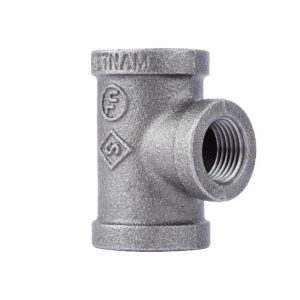 STZ Industries 3/4 in. FIP each X 3/4 in. D FIP Black Malleable Iron Reducing Tee