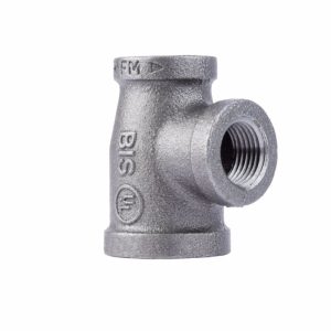 STZ Industries 3/4 in. FIP each X 1/2 in. D FIP Black Malleable Iron Reducing Tee