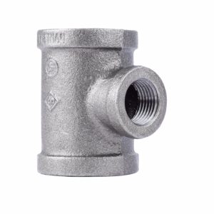 STZ Industries 1 in. FIP each X 1 in. D FIP Black Malleable Iron Reducing Tee