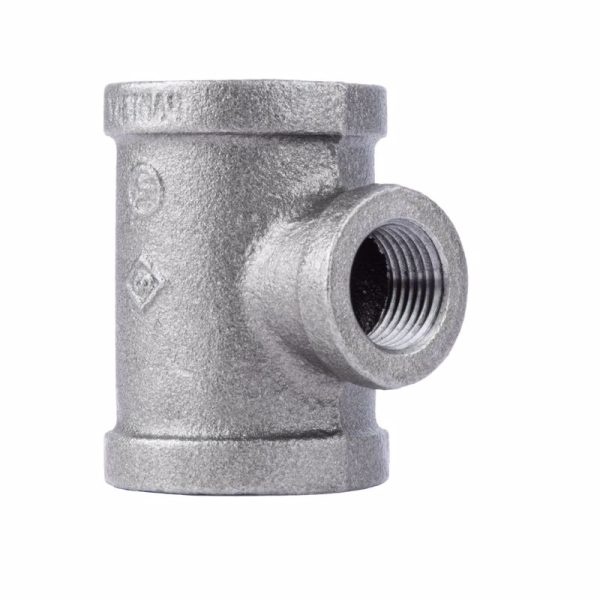 STZ Industries 1 in. FIP each X 1 in. D FIP Black Malleable Iron Reducing Tee