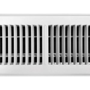 Tru Aire 4 in. H X 12 in. W 2-Way Powder Coat White Steel Floor Register