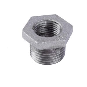 STZ Industries 1/2 in. MIP each X 3/8 in. D FIP Black Malleable Iron Hex Bushing