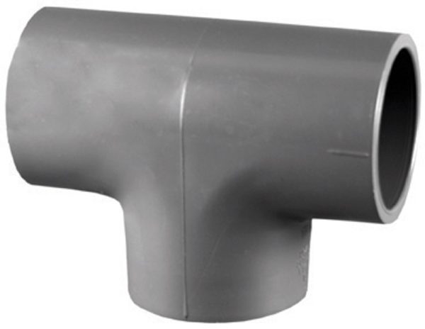 Charlotte Pipe Schedule 80 2 in. Slip X 2 in. D Slip PVC Tee