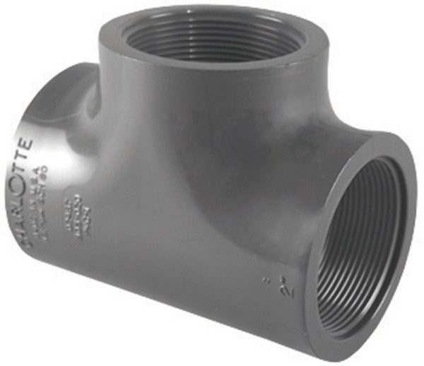 Charlotte Pipe Schedule 80 1 in. FPT X 1 in. D FPT PVC Tee