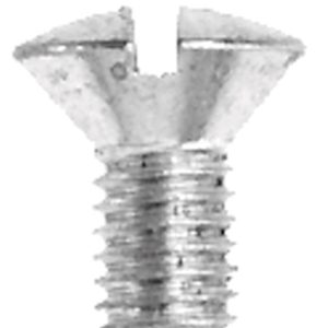 Danco No. 10-32 X 3/8 in. L Slotted Oval Head Brass Faucet Handle Screw 5 pk