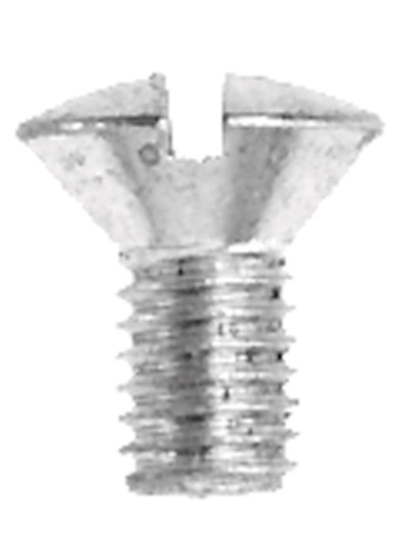 Danco No. 10-32 X 3/8 in. L Slotted Oval Head Brass Faucet Handle Screw 5 pk