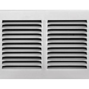 Tru Aire 6 in. H X 10 in. W 1-Way Powder Coat White Steel Return Air Grille