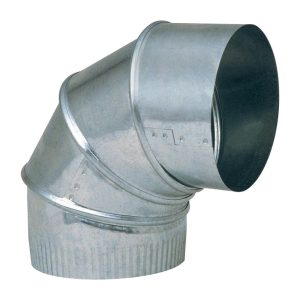 Imperial 3 in. D X 3 in. D Adjustable 90 deg Galvanized Steel Stove Pipe Elbow