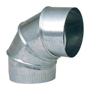Imperial 8 in. D X 8 in. D Adjustable 90 deg Galvanized Steel Furnace Pipe Elbow