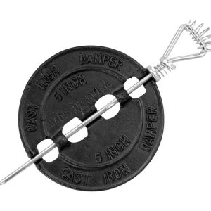 Imperial 5 in. D Cast Iron Damper