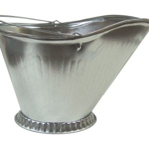 Imperial Silver Galvanized Steel Coal Hod