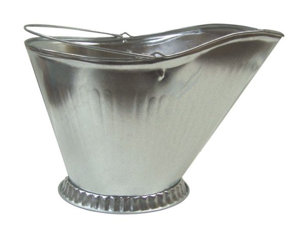 Imperial Silver Galvanized Steel Coal Hod