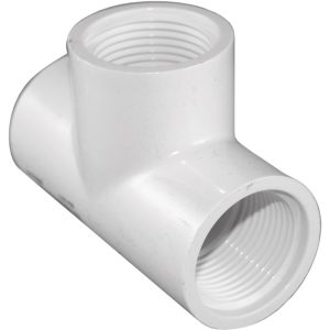 Charlotte Pipe Schedule 40 1/2 in. FPT X 1/2 in. D FPT PVC Threaded Tee