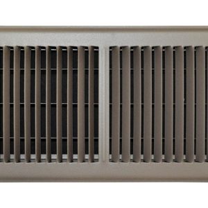Tru Aire 6 in. H X 12 in. W 2-Way Powder Coat Brown Steel Floor Register