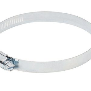 Deflect-O Jordan 6 in to 6 in. White/Silver Worm Drive Clamp Metal Screw
