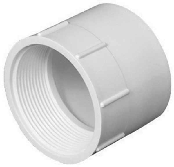 Charlotte Pipe Schedule 40 6 in. Hub X 6 in. D FPT PVC Adapter