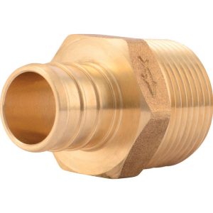 SharkBite 3/4 in. Barb X 3/4 in. D MPT Brass Pex Adapter