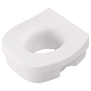 Delta White Elevated Toilet Seat Plastic 5 in. H X 11-3/4 in. L