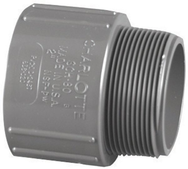 Charlotte Pipe 1/2 in. Slip X 1/2 in. D MPT PVC Adapter