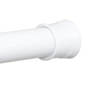 Zenith TwistTight Shower Curtain Rod 72 in. L White