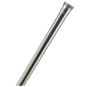 Zenith Products Shower Curtain Rod 72 in. L Silver