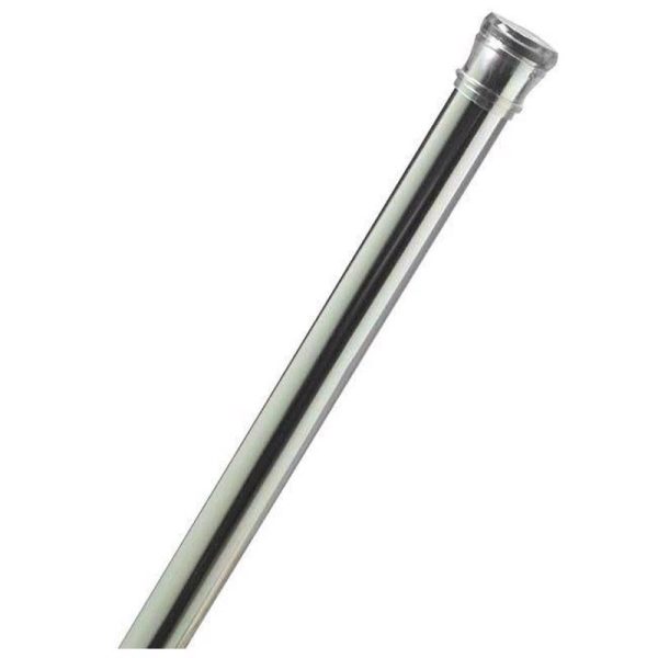 Zenith Products Shower Curtain Rod 72 in. L Silver
